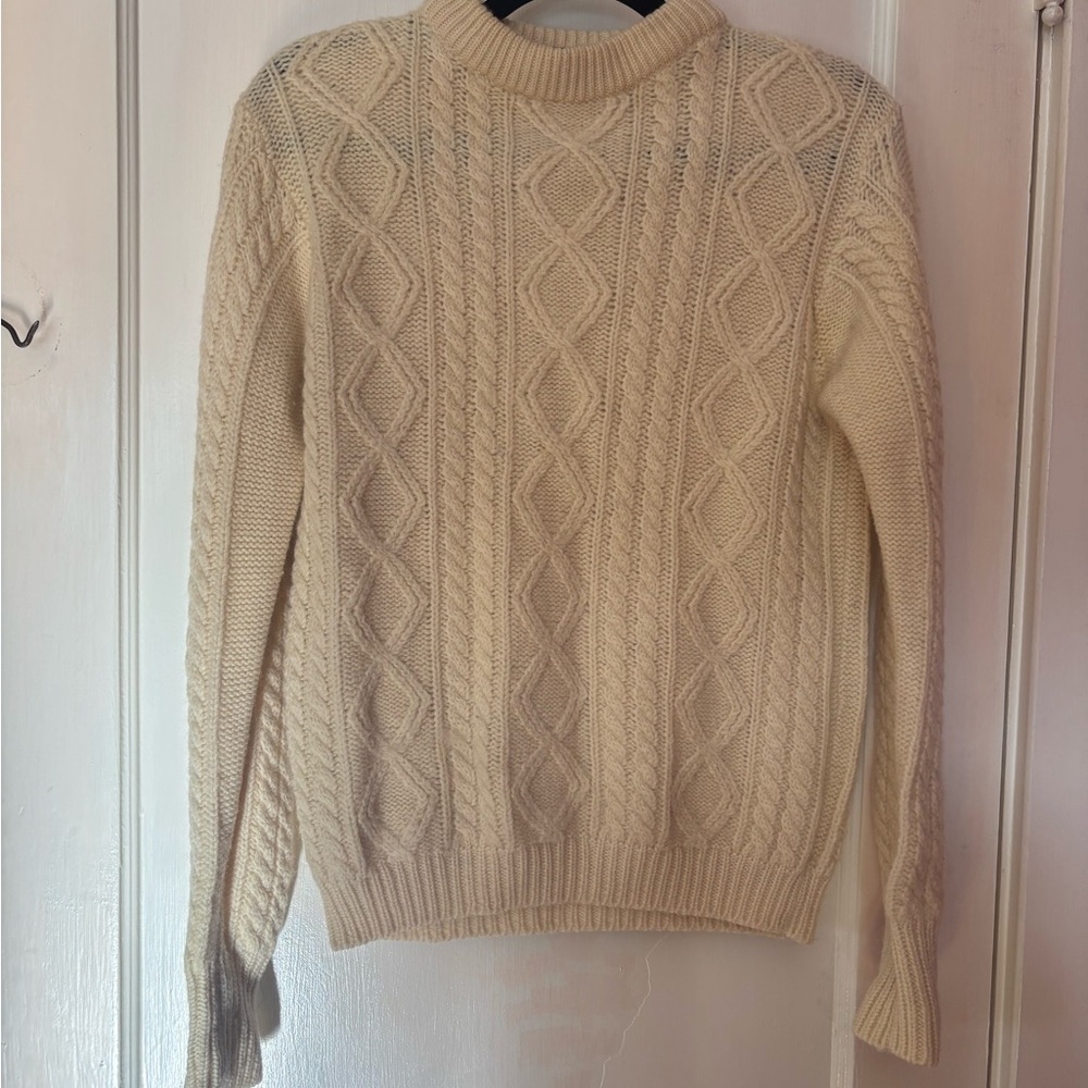 Vintage Macy's Soft Cream Knit Sweater